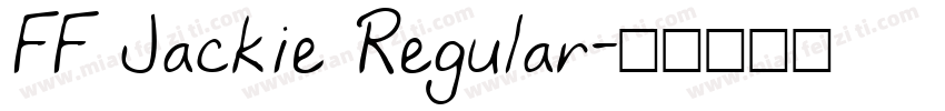 FF Jackie Regular字体转换